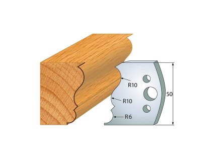 IGM profil 506 - pár nožů 50x4mm SP