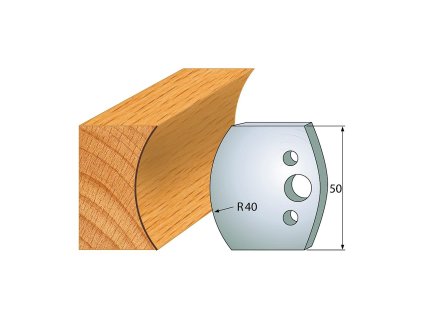 IGM profil 553 - pár nožů 50x4mm SP