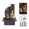 PROGARDEN Fontána pokojová s LED osvětlením BUDDHA oblá KO-795202210obla