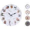 SEGNALE Hodiny nástěnné dětský motiv 33 cm šedá KO-Y36400640seda