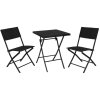 Zahradní nábytek skládací sada 3 ks stůl + 2 židle
