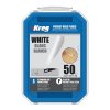 Kreg Standard Záslepky pro skryté spoje - plast, bílé, 50 ks