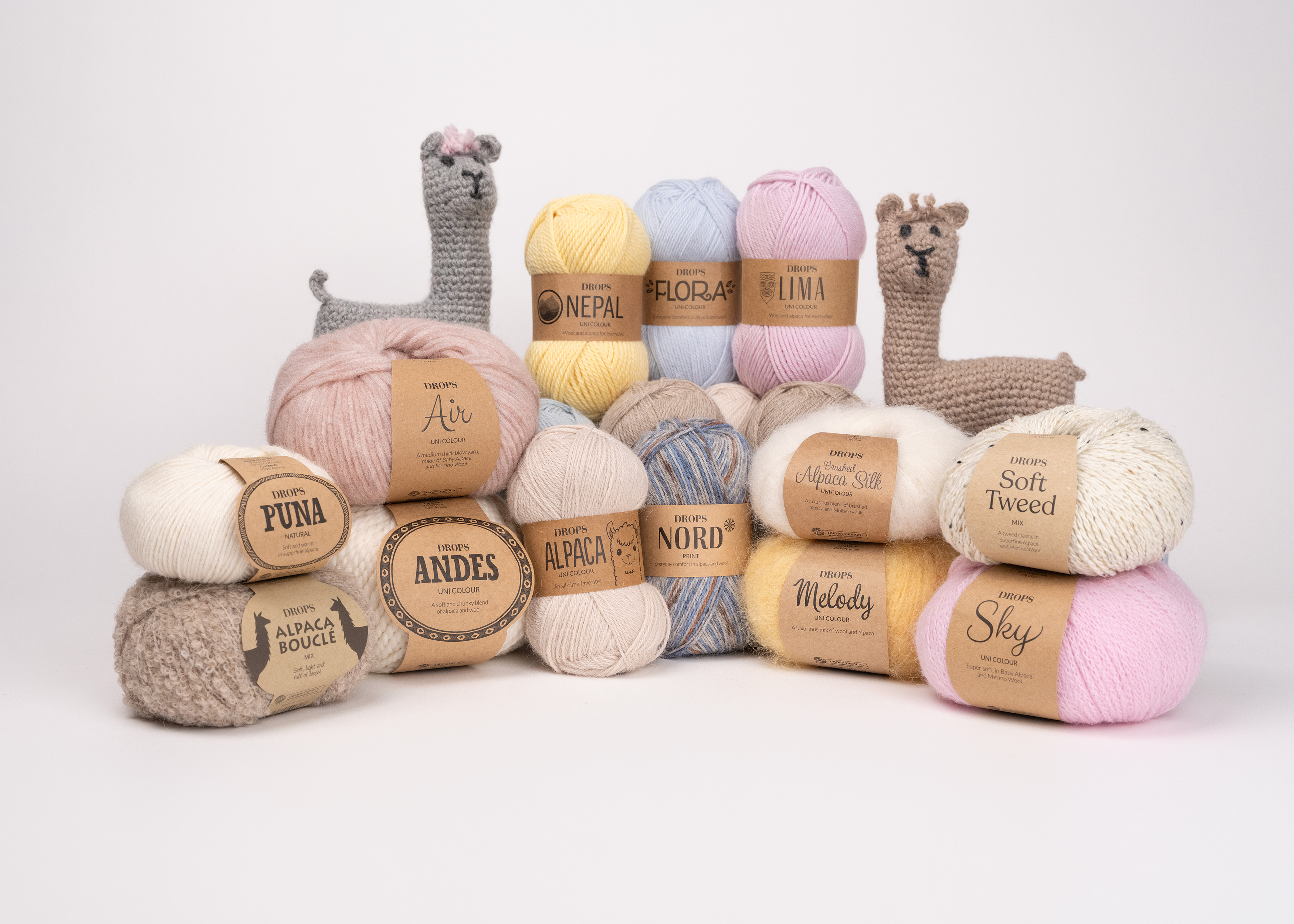 DROPS Alpaca Party – sleva 30 % na vybrané příze s alpakou.