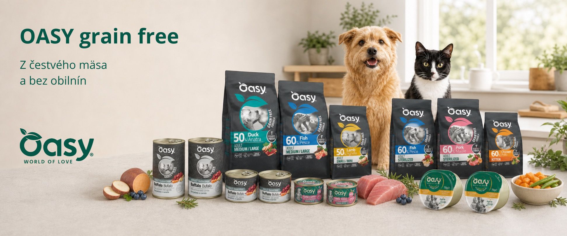 Grain free krmivo