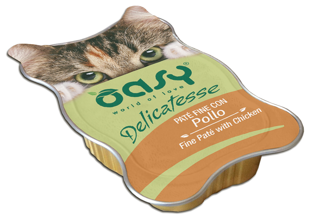 Oasy Delicatesse Fine Paté with Chicken – vanička pre psy 85 g – transparentné oficiálne balenie
