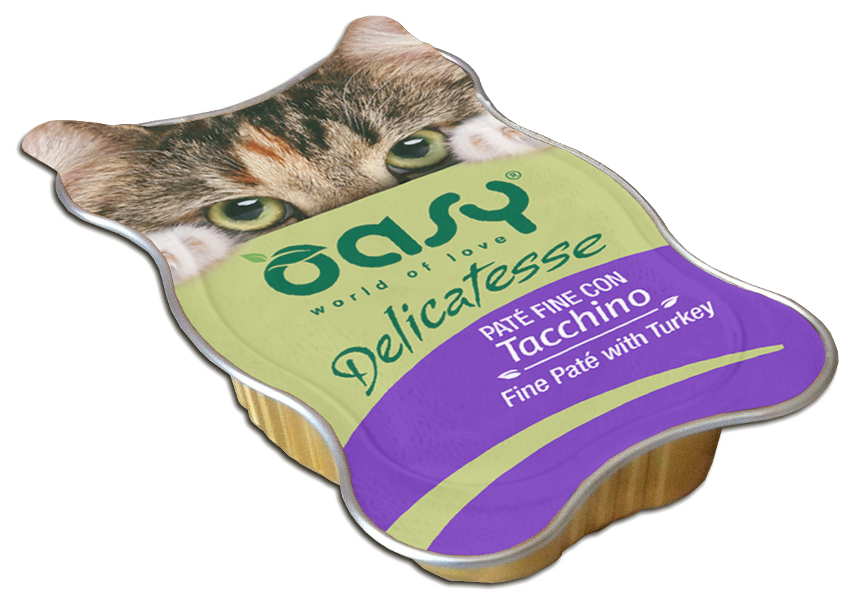 Oasy Delicatesse Fine Paté with Turkey – vanička pre psy 85 g – transparentné oficiálne balenie