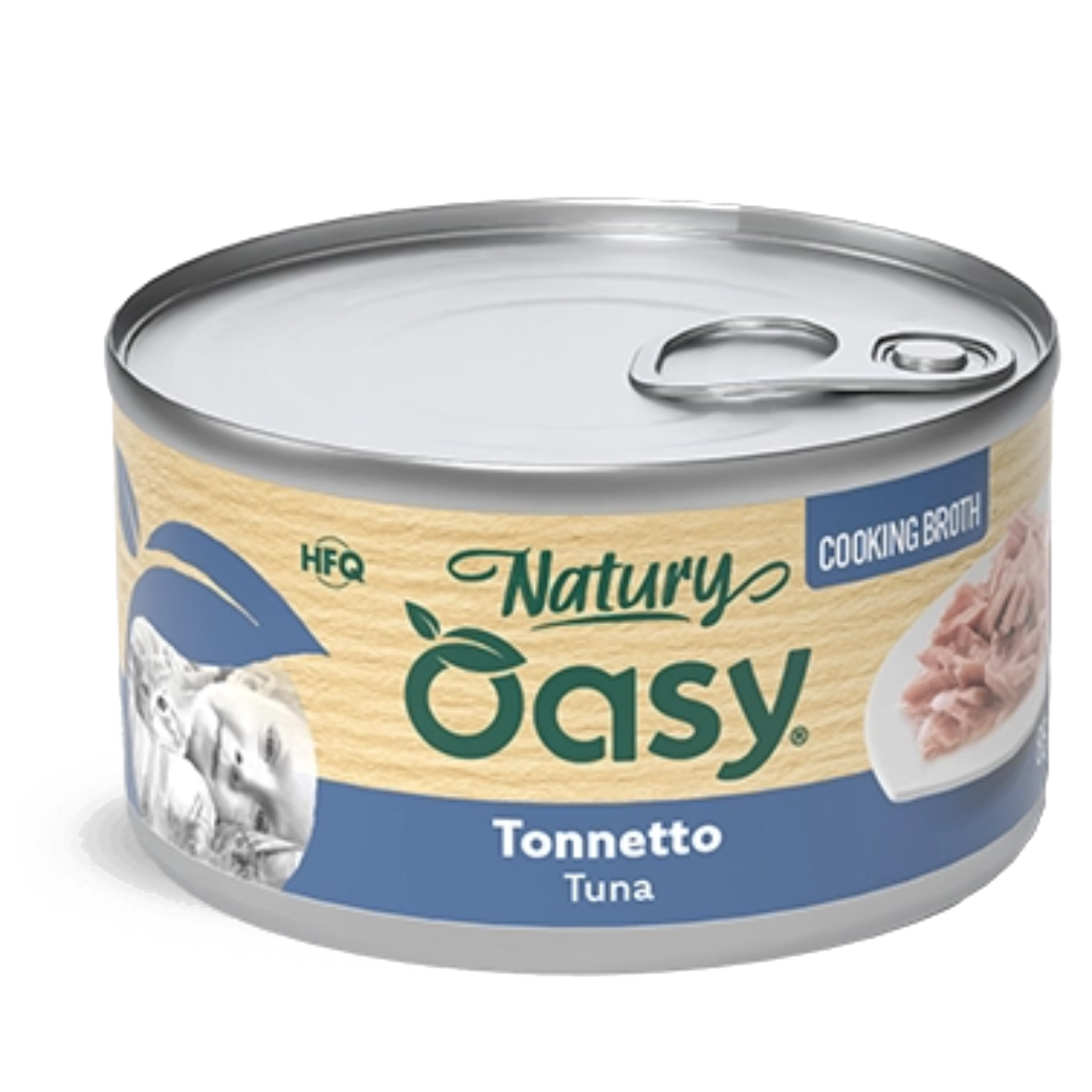 Oasy Natury Cooking Broth Tuna – kapsička pre mačky 85 g – transparentné oficiálne balenie