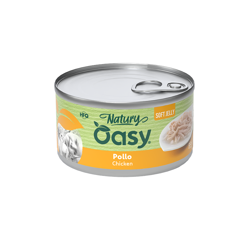 Oasy Natury Soft Jelly Chicken – kapsička pre mačky – transparentné oficiálne balenie