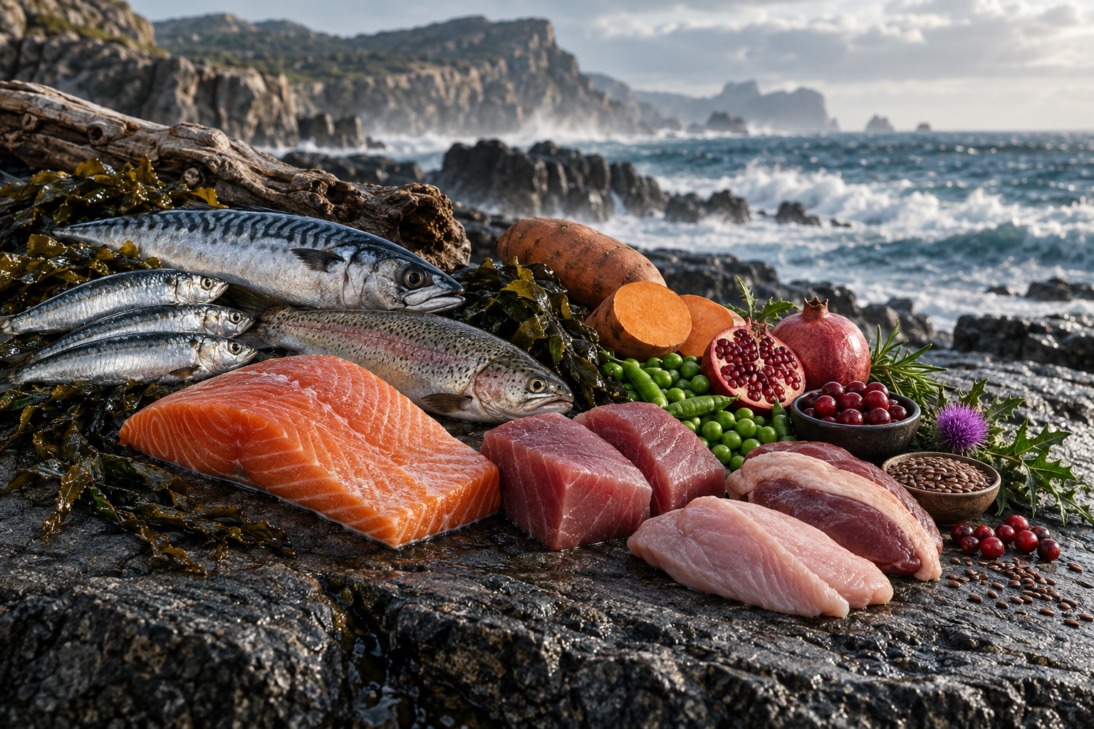 Suroviny receptúry Primordial Adult Duck & Trout
