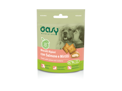 Oasy Biscotti Cane Salmone e Mirtilli