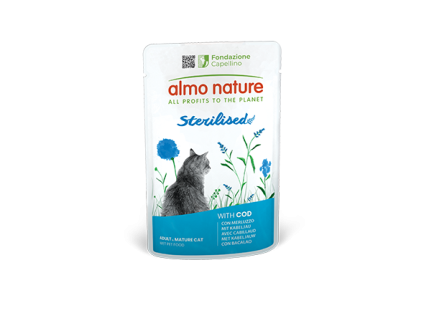Almo Nature Sterilised with Cod 70g