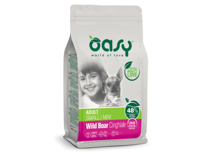 Oasy One animal protein wild boar mini small Petrium