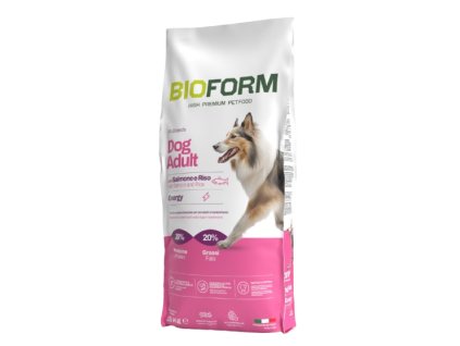 Bio Form dog adult all breeds energy s lososom a ryžou