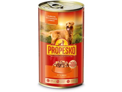 Propesko 1240g s kuracím, cestovinami a mrkvou