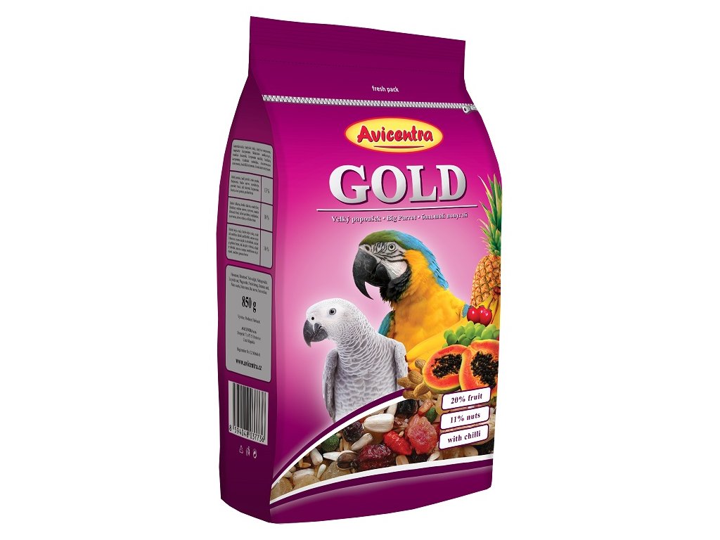 Avicentra Velký Papoušek GOLD 850 g