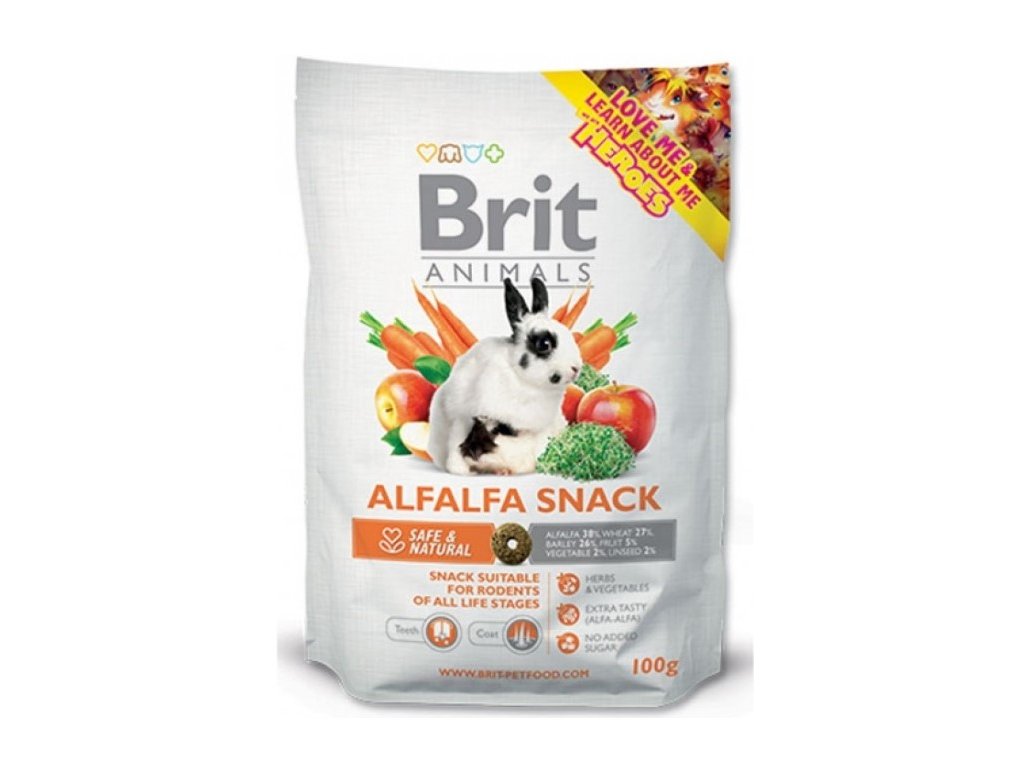 Brit Animals ALFALFA SNACK for rodents 100 g