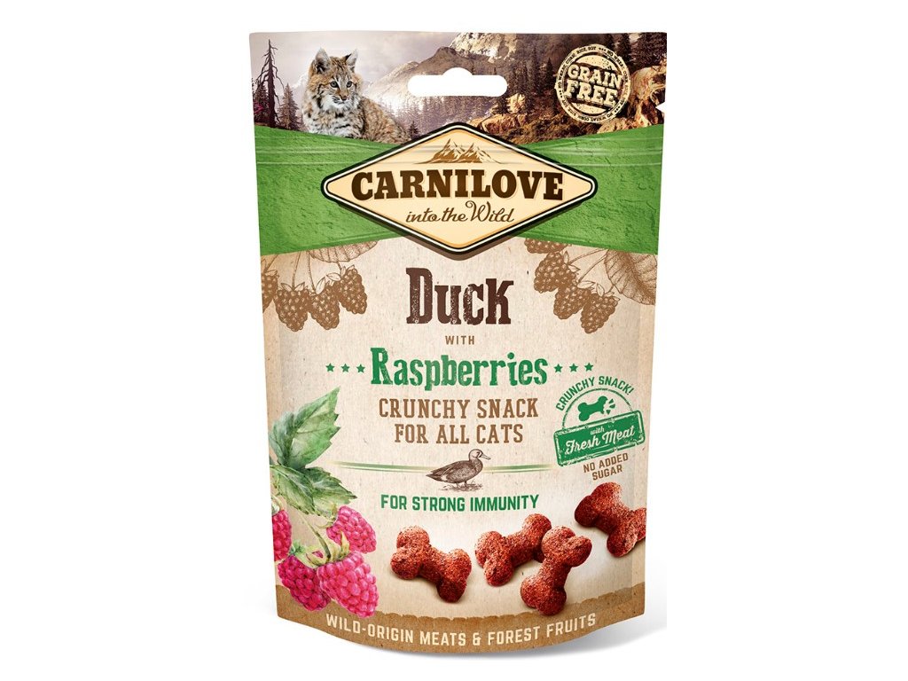 Carnilove Cat Crunchy Snack Duck & Raspberries 50 g