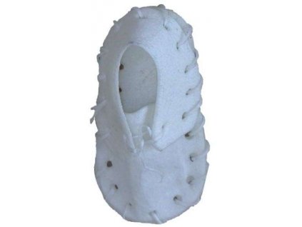 Bota buvolí bílá kůže 7,5 cm 25 ks