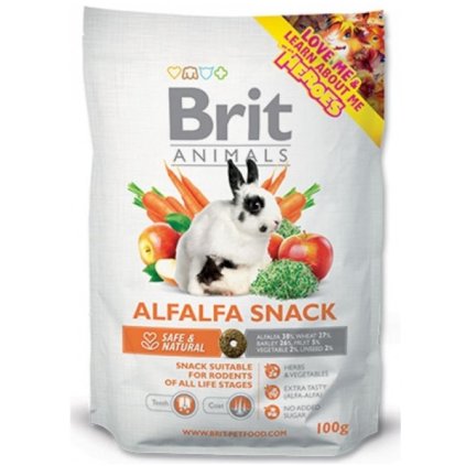 Brit Animals ALFALFA SNACK for rodents 100 g