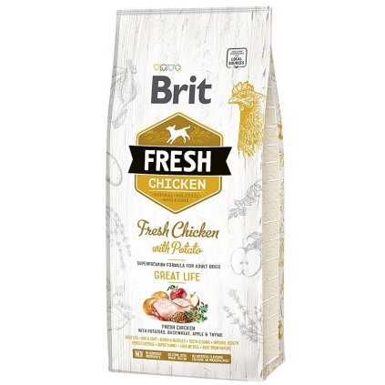 Brit Fresh Chicken & Potato Adult Great Life 12 kg