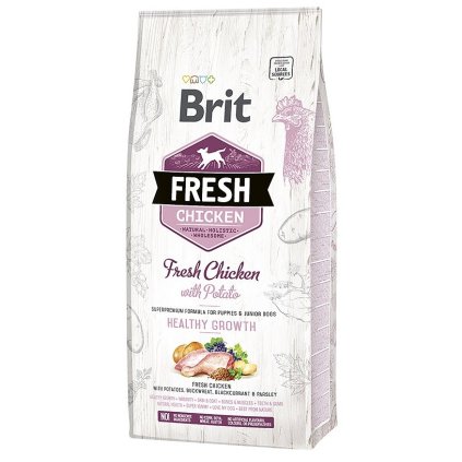 Brit Fresh Chicken & Potato Puppy Healthy Growth 12 kg