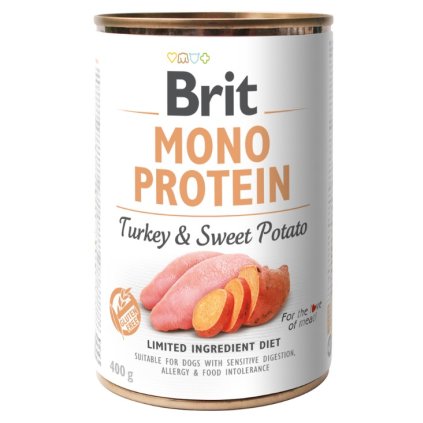 8091 brit mono protein turkey sweet potato 400g 3 1 zdarma