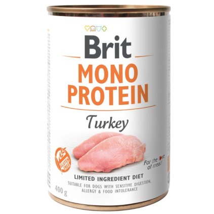 8094 brit mono protein turkey 400g 3 1 zdarma