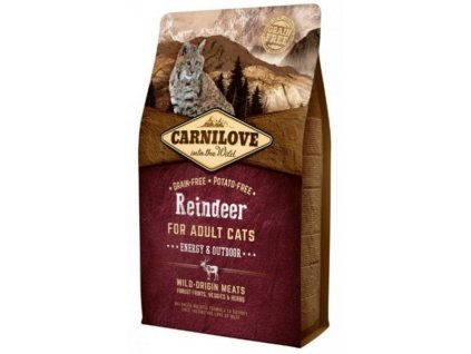 Carnilove Cat Reindeer for Adult Cats Energy & Outdoor 2 kg