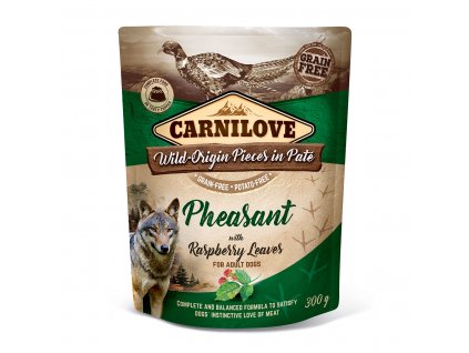 Carnilove Dog Pouch Paté Pheasant with Raspberry Leaves 300 g