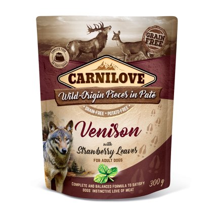 carniove vension strawberry leaves