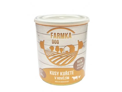 FARMKA DOG masová konzerva s kuřetem 800 g