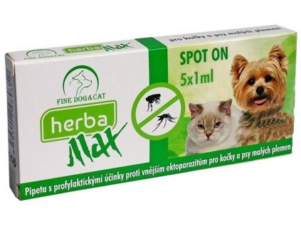 Herba MAX Spot-on pro psy a pro kočky 5x1 ml