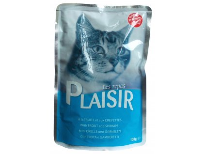 Plaisir Cat kapsička pstruh + krevety 100 g