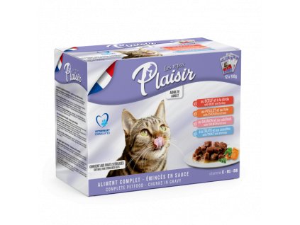 Plaisir Cat kapsičky MULTIPACK 12x100 g