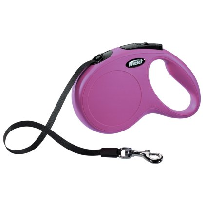 5001 voditko flexi classic m 5m max 25kg pasek ruzova