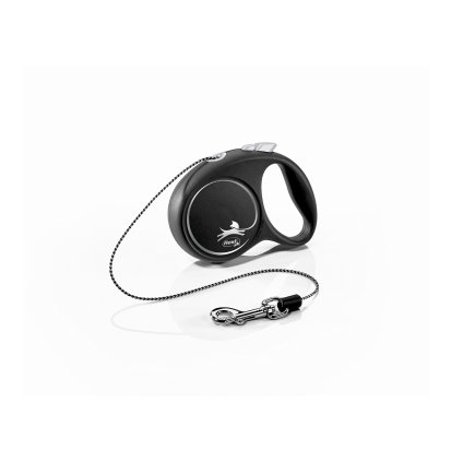 Vodítko Flexi Black Design XS 3 m max 8 kg lanko černé