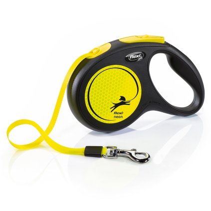 Vodítko Flexi NEON Classic M pásek 5m