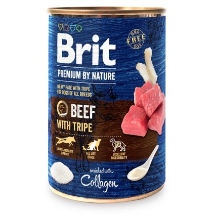 7638 brit premium by nature beef with tripes 400g