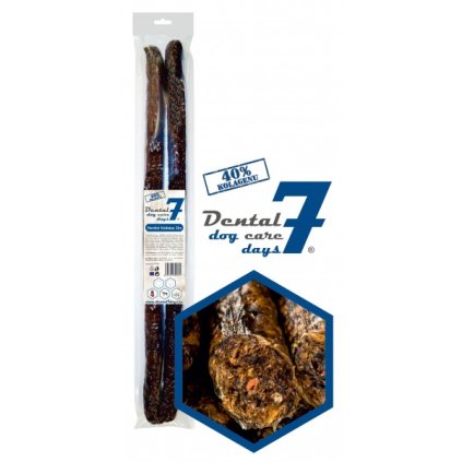 Dental Dog Care 7 DayshHovězí klobása 55 cm průměr 3 cm 2ks