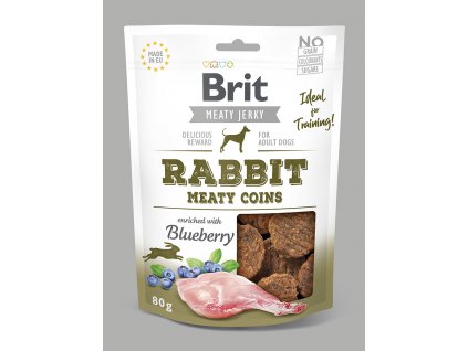 Brit Jerky Rabbit Meaty Coins