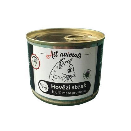 All Animals Cat hovězí steak