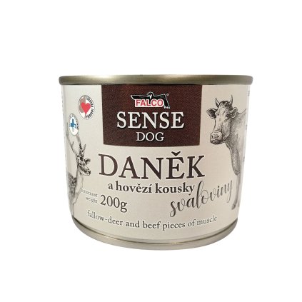 Falco Sense Dog daněk a hovězí 200 g