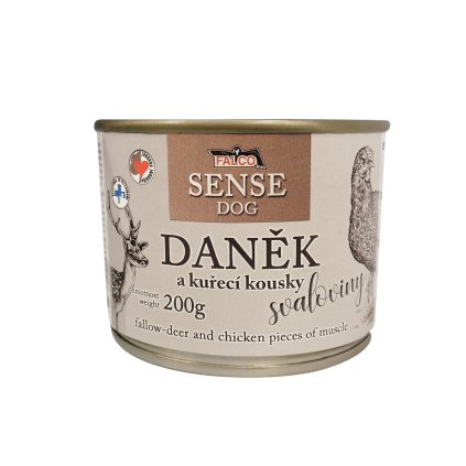 Falco Sense Dog daněk a kuře 200 g