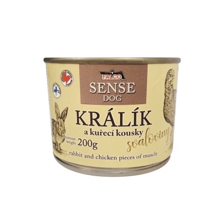 Falco Sense Dog králík a kuře 200 g