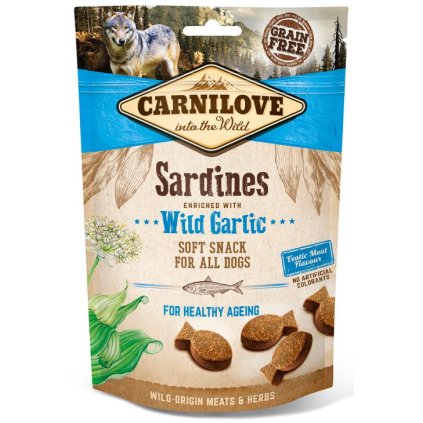 Carnilove Dog Semi Moist Snack Sardines & Wild garlic 200 g