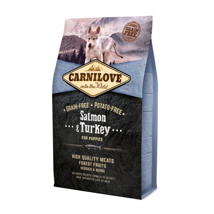 Carnilove Salmon & Turkey for Puppies 4 kg