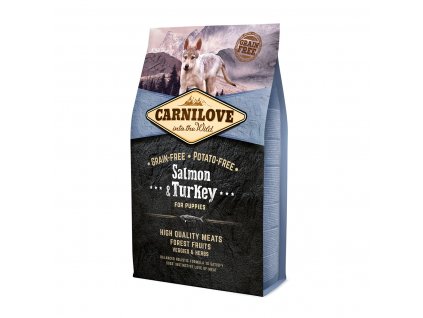 Carnilove Salmon & Turkey for Puppies 4 kg