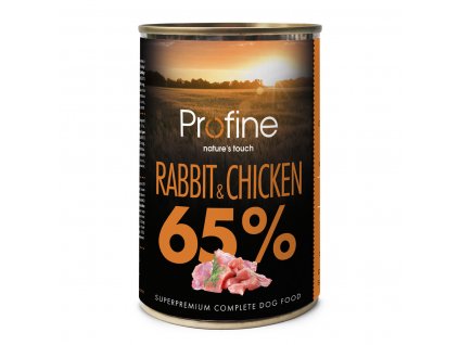 Profine Dog tins 65 rabbit chicken
