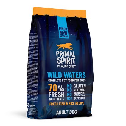 Primal Spirit Dog 70% Wild Waters 1 kg 3+1 ZDARMA