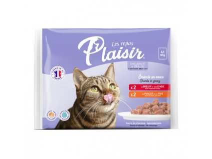 Plaisir cat Kapsa Multipack pro dospělé i kastrované kočky 4x85g